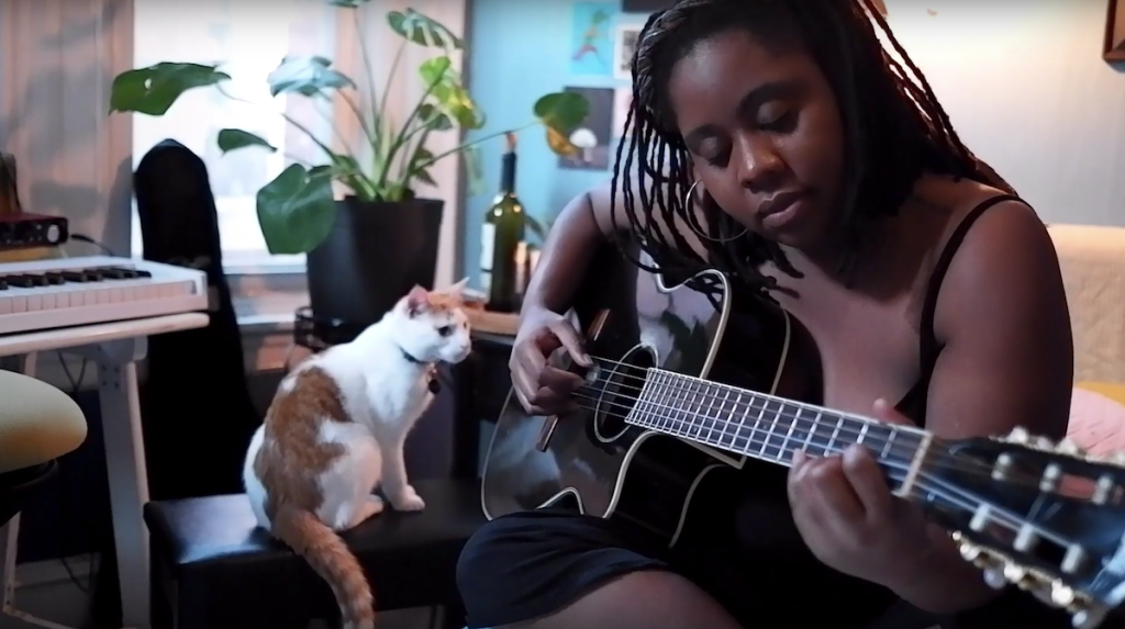 Talie reflects on home and community in the “Limyè” video