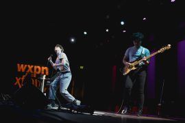 Nation of Language throws a new wave dance party at World Cafe Live