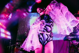 Magdalena Bay debuts at The Foundry with trippy visuals, electropop jams, and a high-concept show