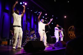 The Dedicated Men of Zion bring a spirit-raising set to World Cafe Live for Free at Noon