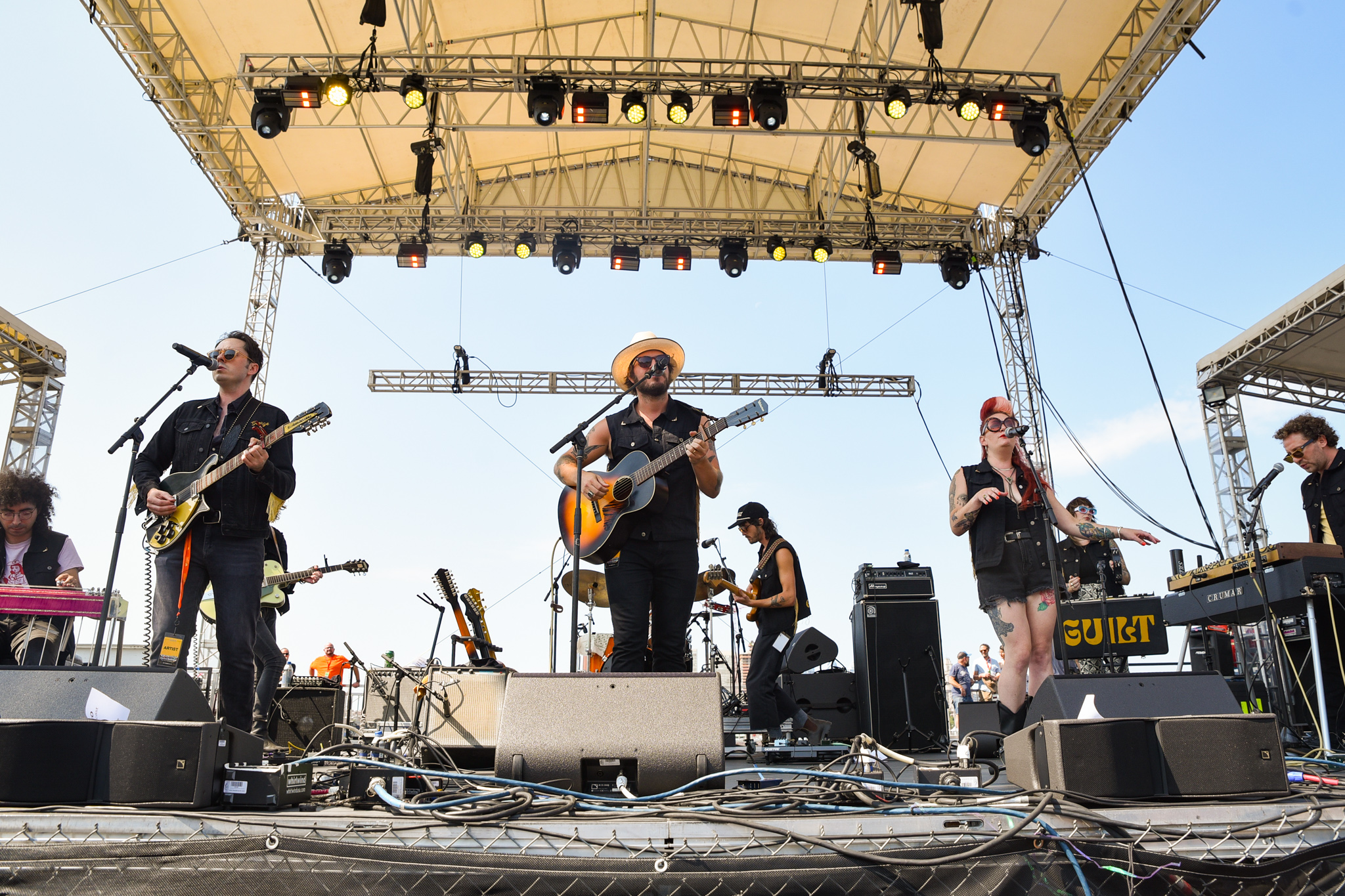Cosmic Guilt’s countrydelic tones sounded majestic on the XPNFest River Stage