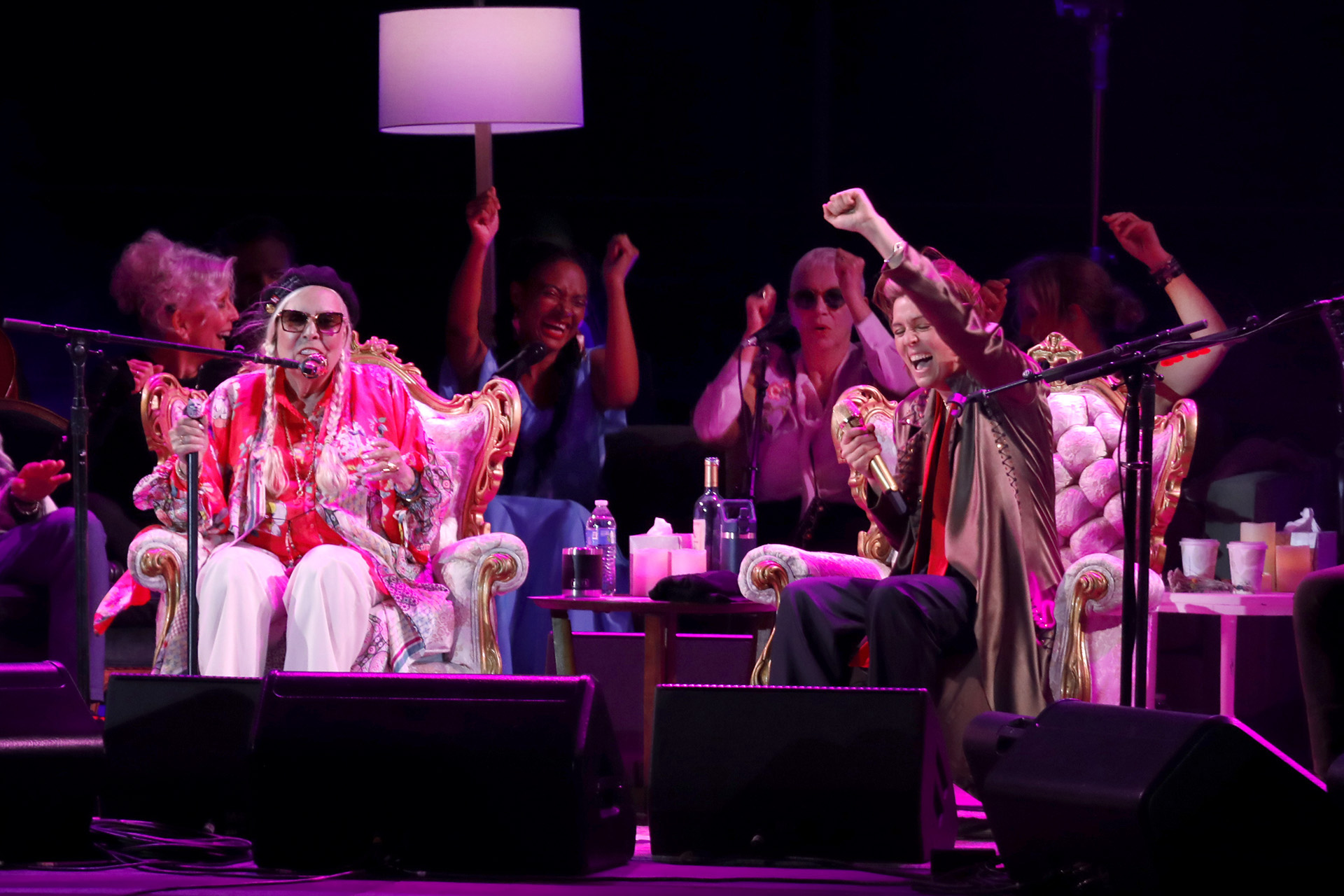 Joni Mitchell played her first headlining concert in 23 years with Brandi Carlile, Annie Lennox, Sarah McLachlan and more