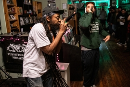 Taking it back to the record store with ShrapKnel and friends at South Philly’s  Cratediggaz Records