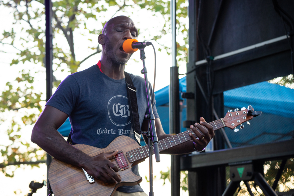 Cedric Burnside takes the XPNFest marina stage on a sonic trip to Mississippi Hill Country