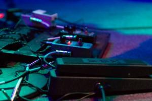 A close-up of Polizze's pedals. Photo by John Vettese. 