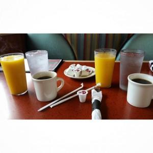 Morning hangover cures at Melrose (via @BookishKate's instagram)