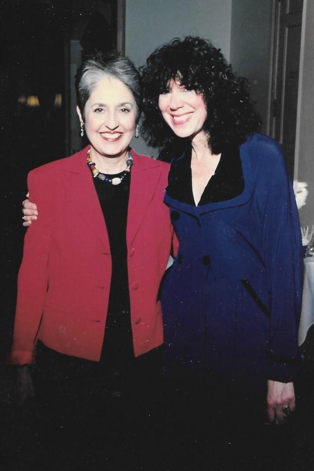Joan Baez and Michaela Majoun | Photo by Walt Hug | hugpix.photoshelter.com