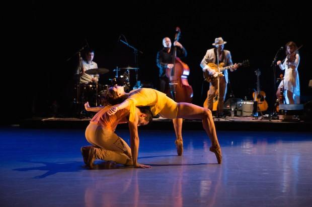 BalletX dancers with Chris Kasper and his band performing "When We Are All One" | Photo courtesy of BalletX