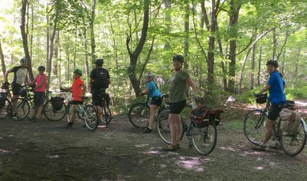 Biking in the Connecticut woods  | Photo courtesy of Janice Hayes-Cha