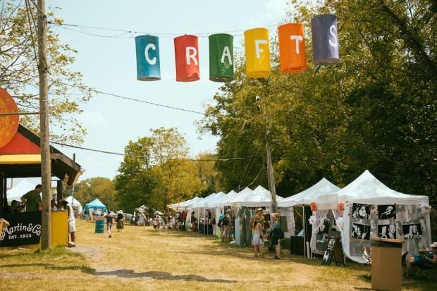 The Philadelphia Folk Fest craft village | Photo by Hope Helmuth | hopehelmuth.com