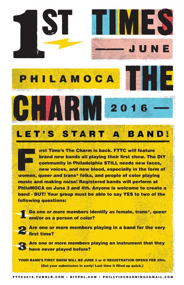 First Time's The Charm flyer | courtesy of the artist