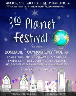 3rd Planet Festival line-up | image taken from event Facebook page