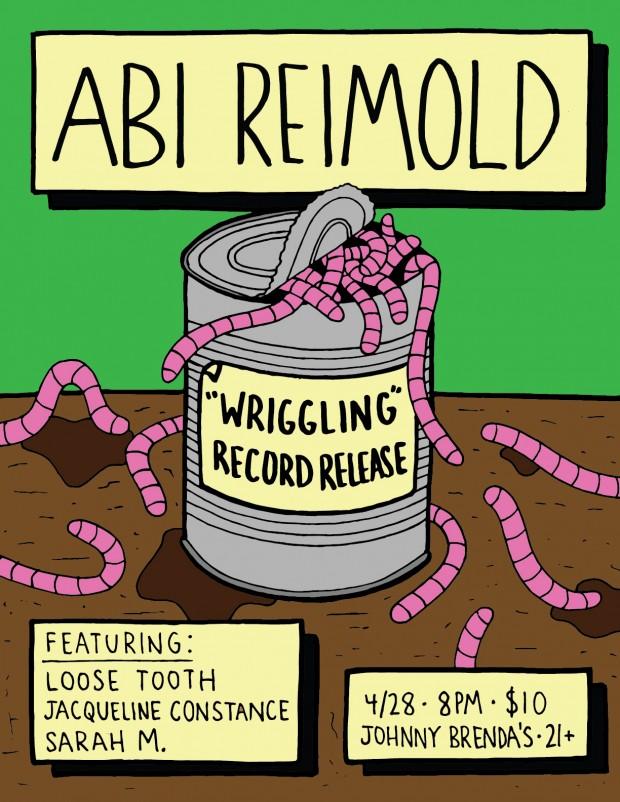 Wriggling record release | courtesy of the artist