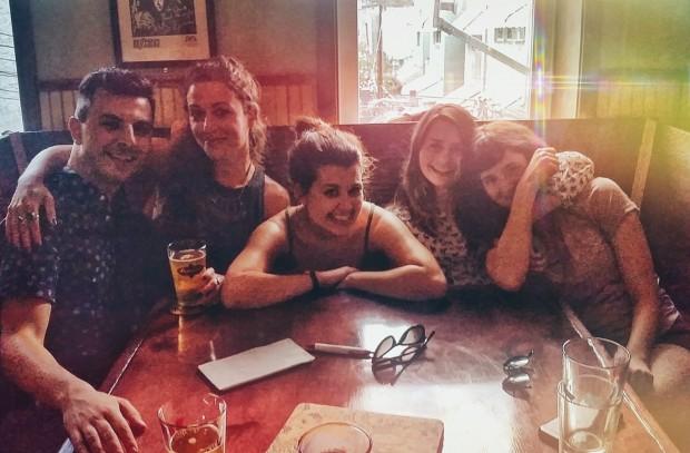 Hanging with Queen of Jeans at Lucky 13 | via the author's instagram