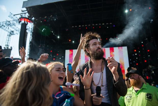 Edward Sharpe and the Magnetic Zeros at Made In America | Photo by Cameron Pollack for WXPN