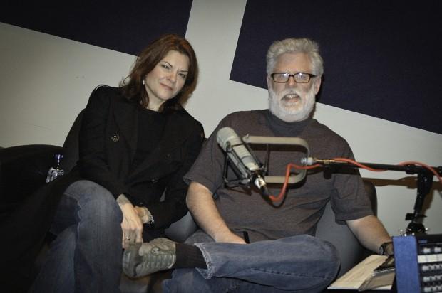 David Dye and Roseanne Cash | photo by Patti Singer from the WXPN archives