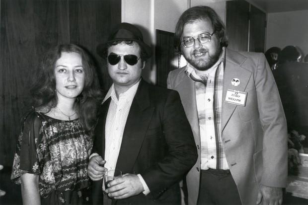 Helen Leicht, John Belushi and Ed Sciaky | photo courtesy of Helen Leicht