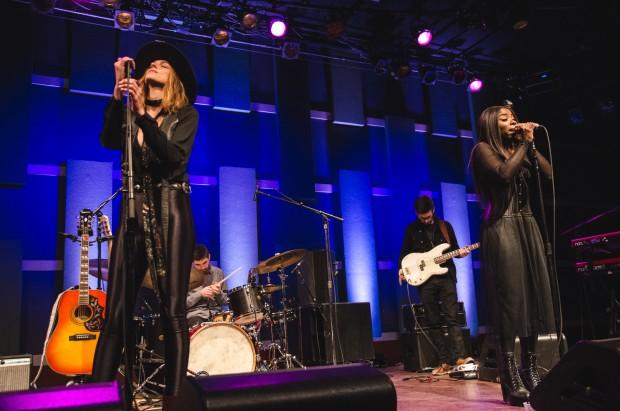 Muddy Magnolias perform live at WXPN's Free At Noon Concert | photo by Tiana Timmerberg for WXPN