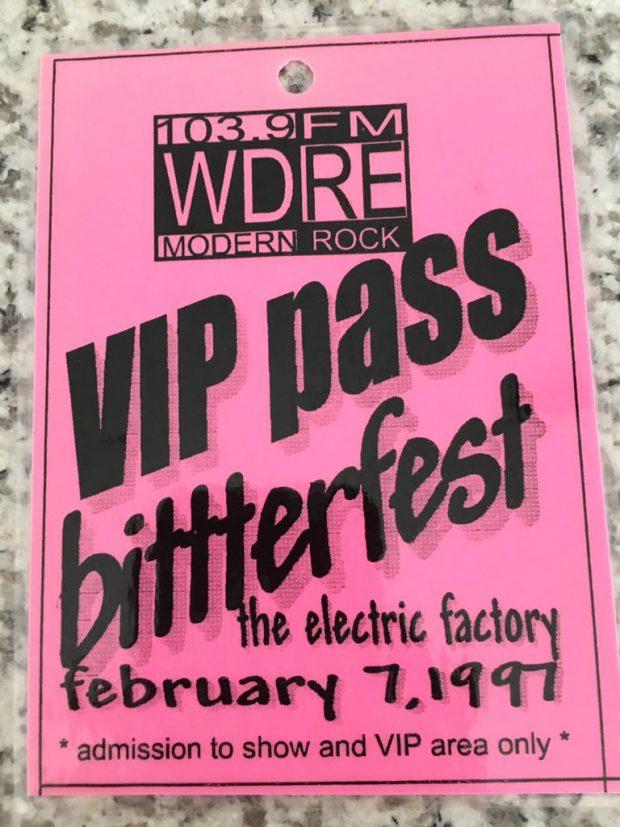Bitterfest VIP laminate | courtesy of Marilyn Russell