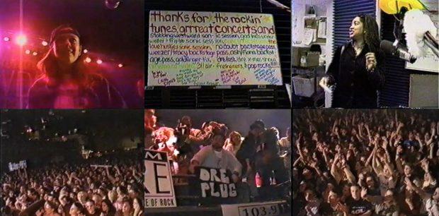 WDRE staff and fans, circa 1997 | stills from video by Andrea Corbi Fein