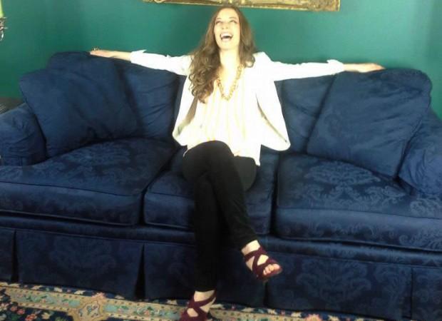 Buried Beds' Eliza Jones, filming the "Future Ghost" video