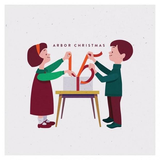 Cover art for the Arbor Christmas 15 compilation, out digitally on Monday December 22nd