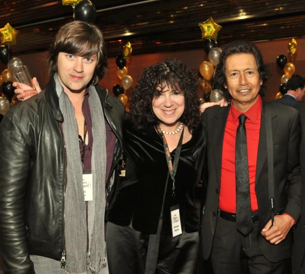 Michaela Majoun with Rhett Miller and Alejandro Escovedo | Photo by Jaci Downs | jacidowns.com