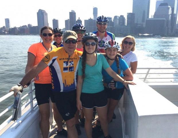 The F@N Caravan on the ferry to Jersey  | Photo courtesy of Janice Hayes-Cha