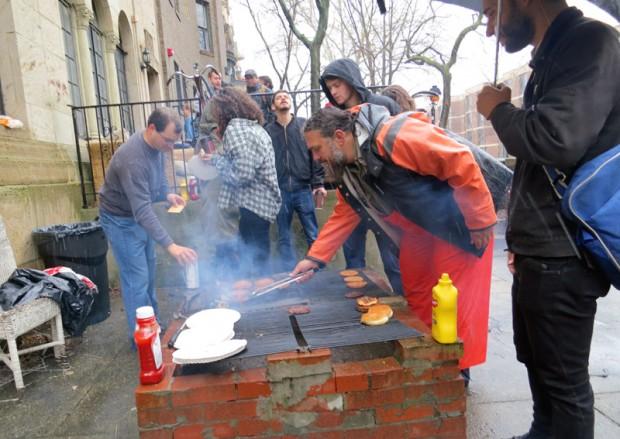 BBQ'ing in the snow at Human BBQ XXXVIII
