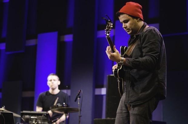 Hamilton and Rostam | photo by Tiana Timmerberg for WXPN