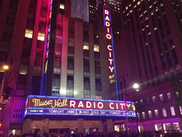 James Blake marquee | photo by Julie Miller