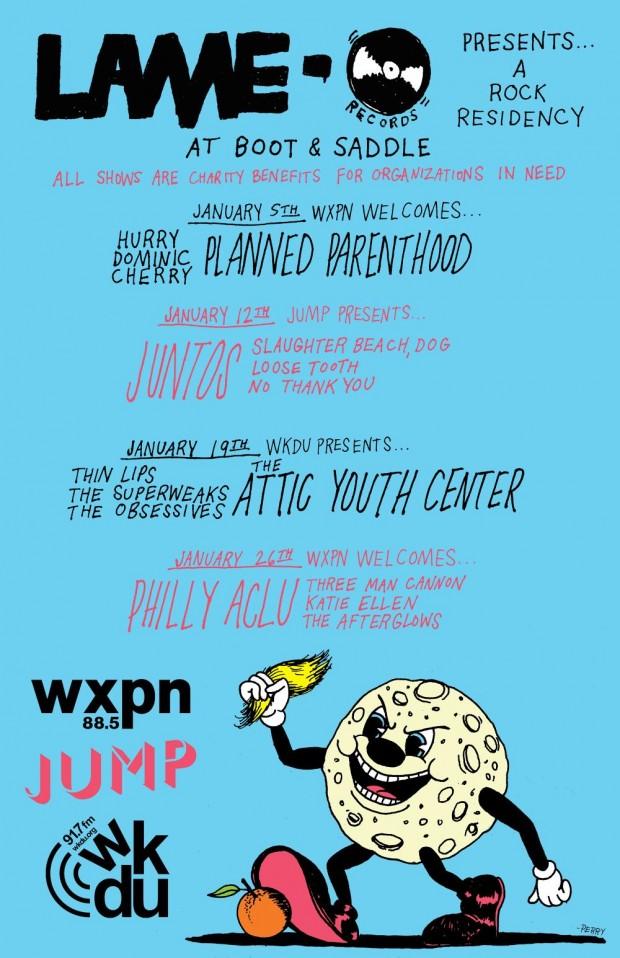 Lame-O Records Rock Residency flyer | courtesy of the label