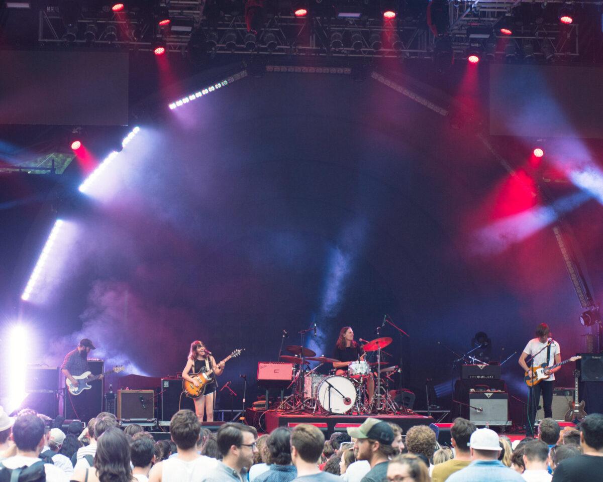 Hop Along performing