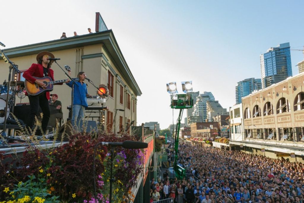 The Head and the Heart prep live album and film <em>Rivers and Roads</em>, recorded from a rooftop in Seattle’s Pike Place Market
