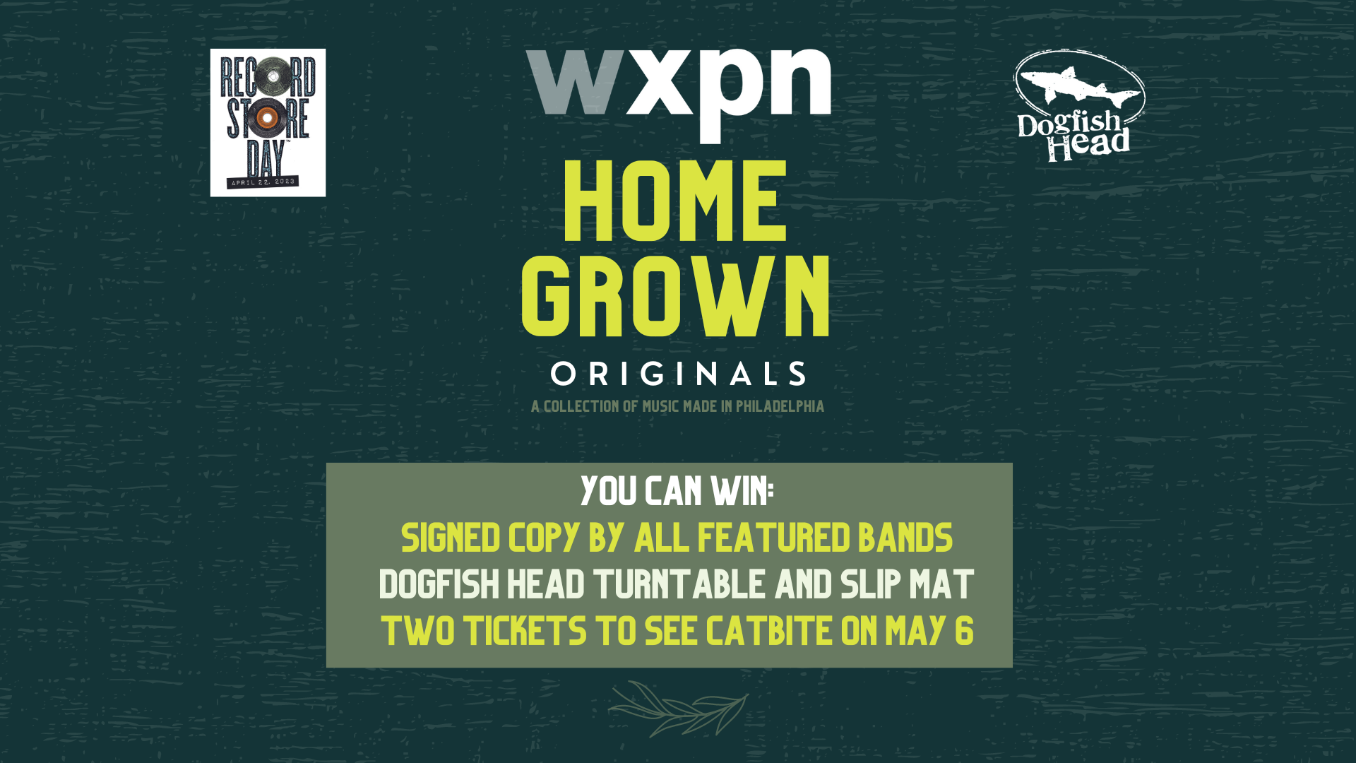 WXPN Homegrown Originals Special Giveaway
