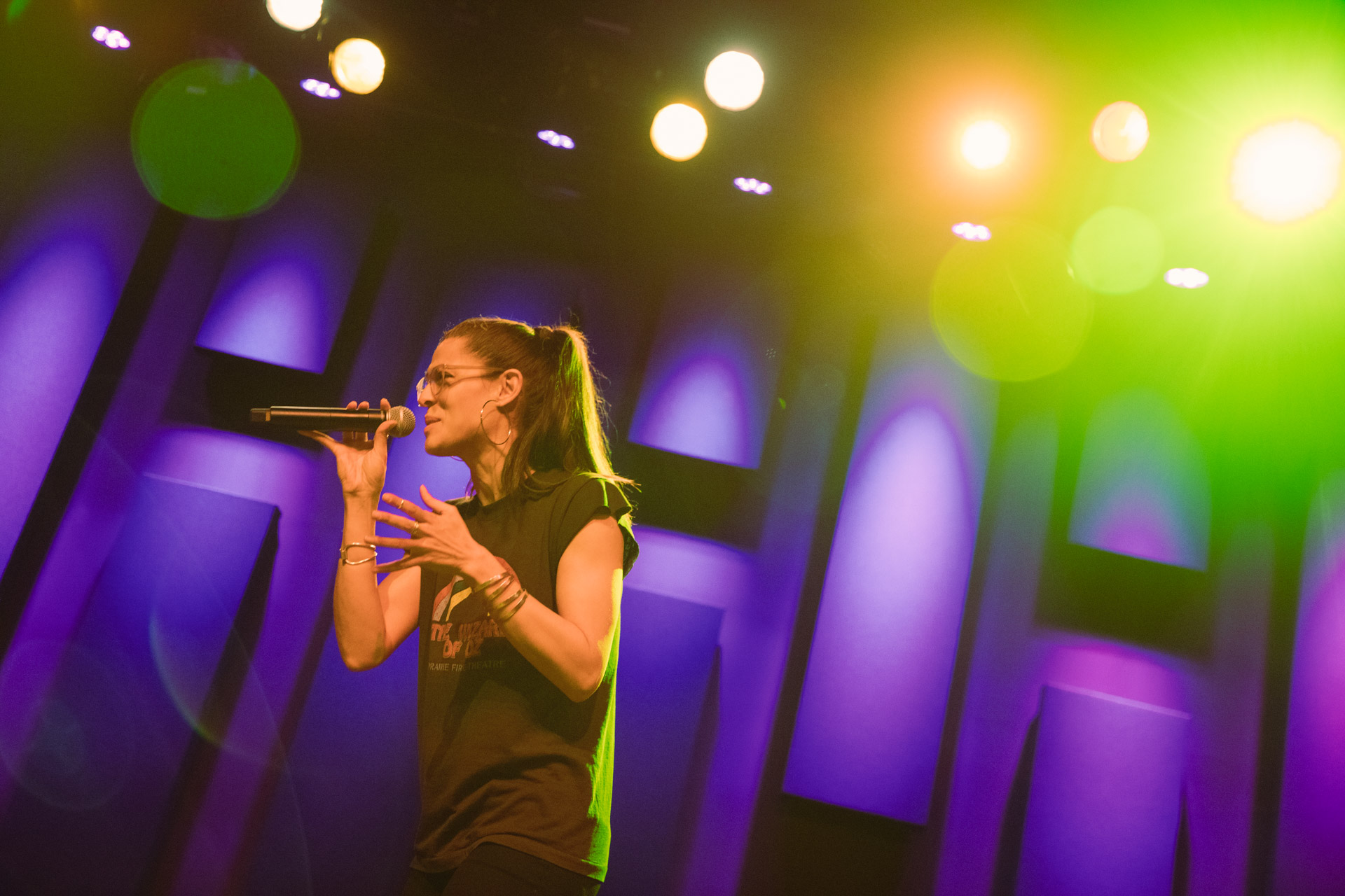 Dessa invites the Free at Noon audience into her jam session