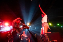 Thievery Corporation performed a lively set of globally-conscious music at Brooklyn Bowl Philly
