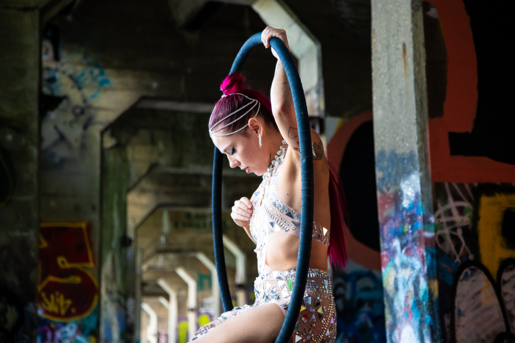 Creative cross-pollination with Philly DJ, dancer, and aerial artist Electric Honey