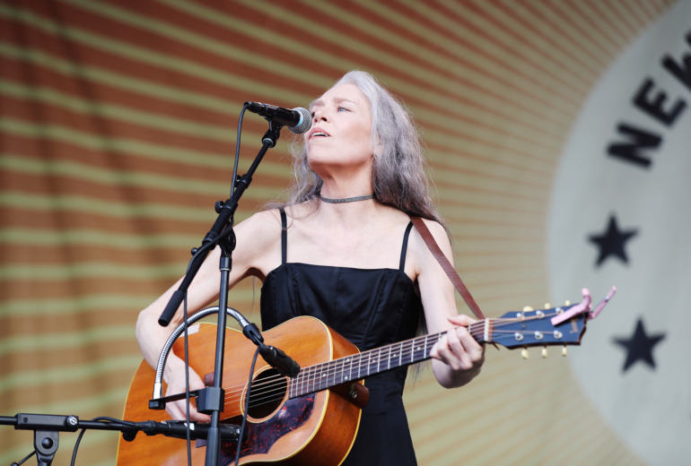Gillian Welch and David Rawlings at the Newport Folk Festival 2024 | Photo by Heather Hurlock