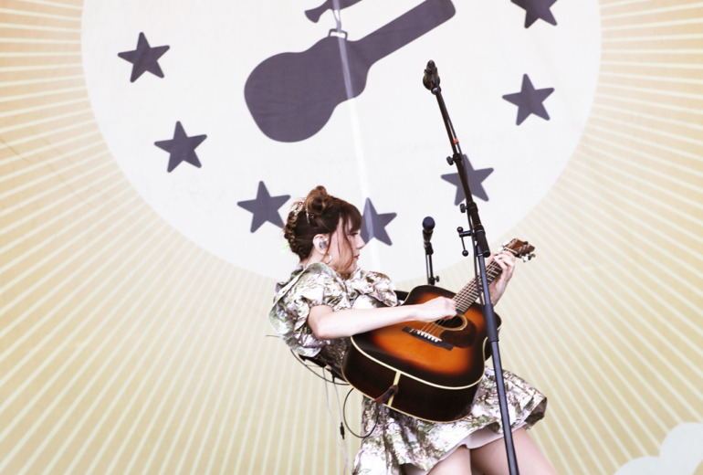 Molly Tuttle at the Newport Folk Festival 2024 | Photo by Heather Hurlock