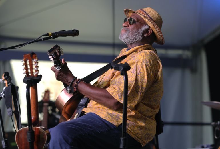 Taj Mahal at the Newport Folk Festival 2024 | Photo by Heather Hurlock