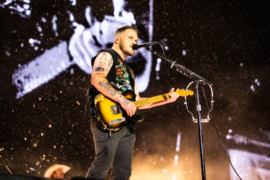 Zach Bryan and fans power through the heavy weather at The Linc