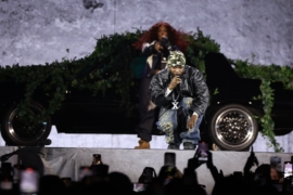 Kendrick Lamar and SZA under the stars at The Linc