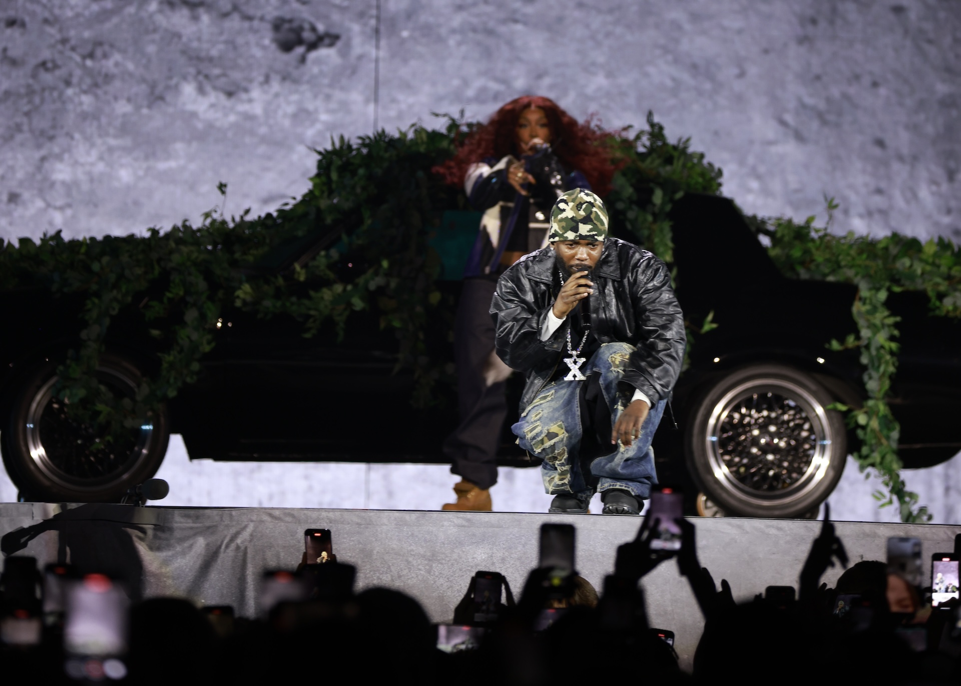 Kendrick Lamar and SZA under the stars at The Linc