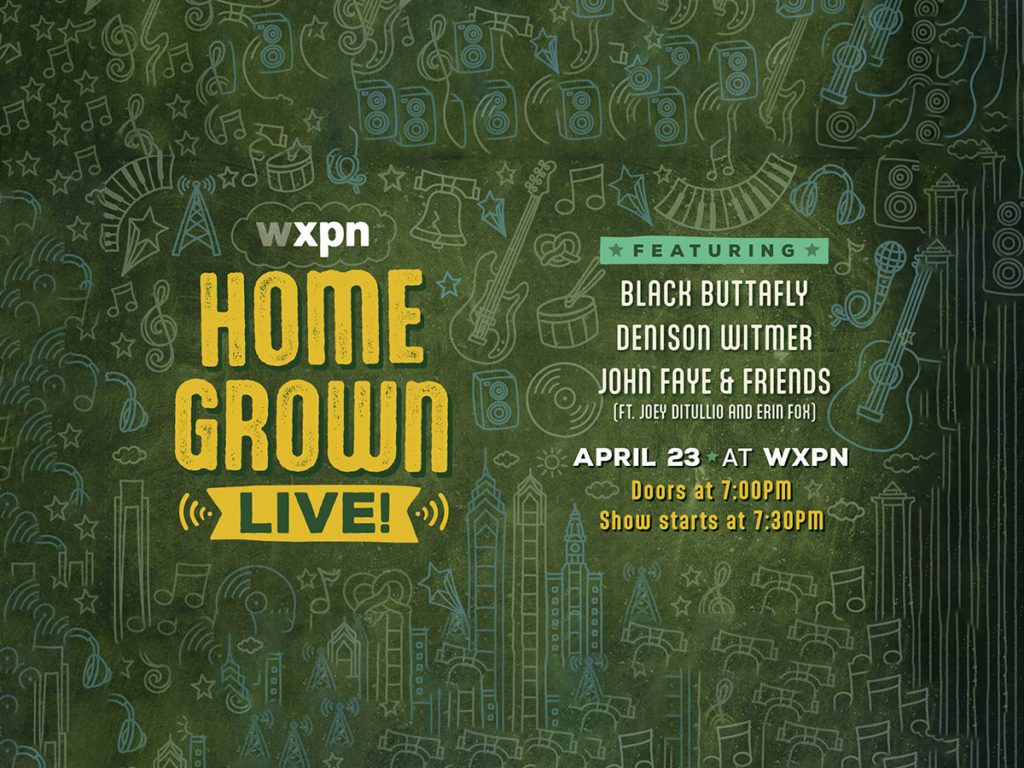 Homegrown Live Returns April 23 with Black Buttafly, Denison Witmer, and John Faye